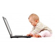 Child's Love - Baby With Laptop Child's Love - Baby With Laptop