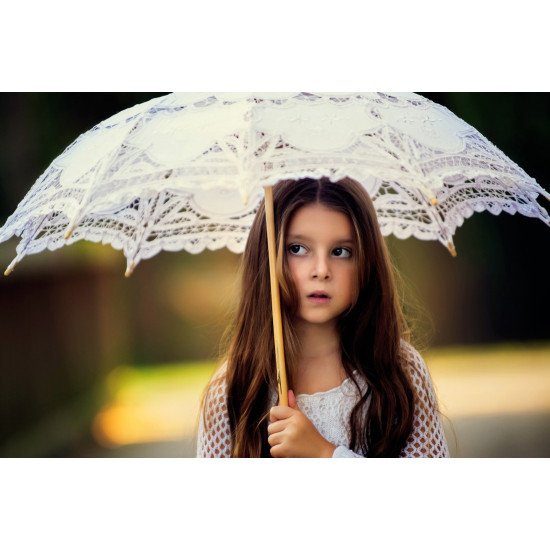 Child's Love - Little Girl With Umbrella