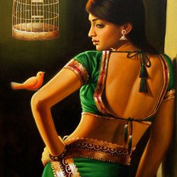 Woman With The Bird Woman With The Bird