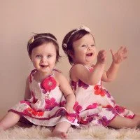Child's Love - Smiling Twins