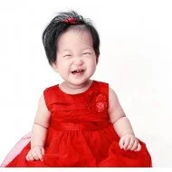 Child's Love - Happy Girl In A Red Dress