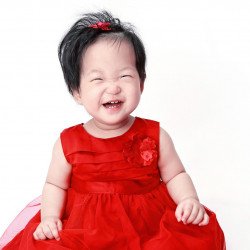 Child's Love - Happy Girl In A Red Dress Child's Love - Happy Girl In A Red Dress