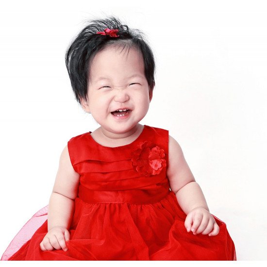 Child's Love - Happy Girl In A Red Dress