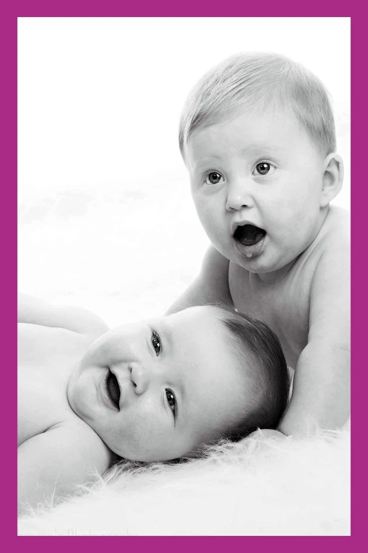 Child's Love - Two Cute Babies Paper Print - Children posters in