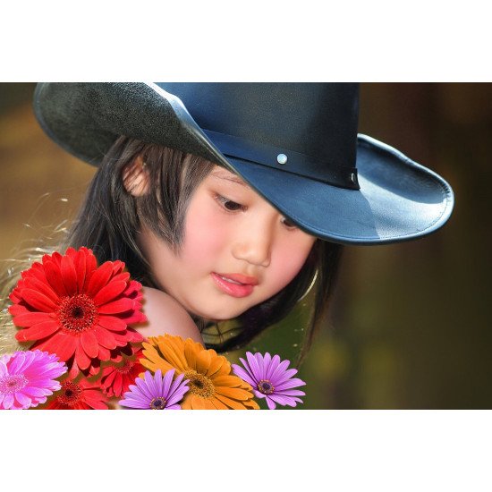 Child's Love - Cute Girl In A Black Hat