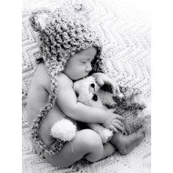 Child's Love - Cute Baby Sleeping With Teddy Child's Love - Cute Baby Sleeping With Teddy