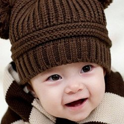Child's Love - Cute Baby In A Brown Hat Child's Love - Cute Baby In A Brown Hat