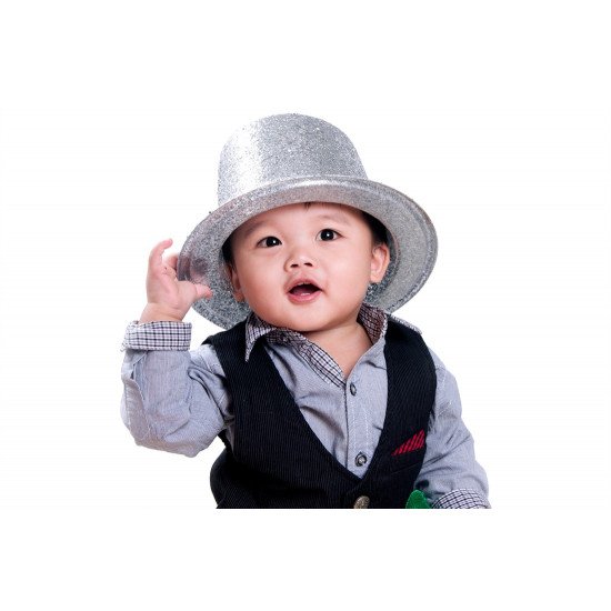 Child's Love - Baby With Silver Hat