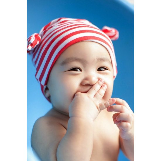 Child's Love - Cute Baby With Red Hat 2