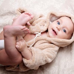 Child's Love - Cute Baby In Brown Outfit Child's Love - Cute Baby In Brown Outfit