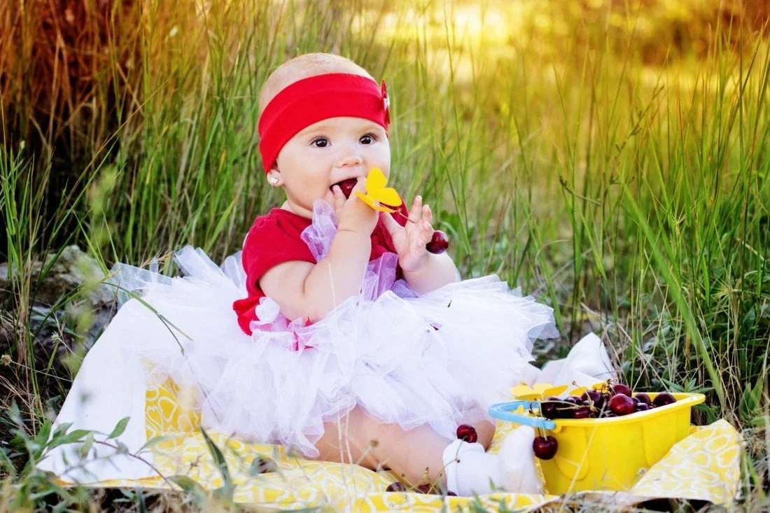 Child's Love - Cute Baby On A Picnic