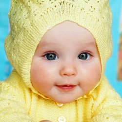 Child's Love - Cute Baby In Yellow Sweater Child's Love - Cute Baby In Yellow Sweater