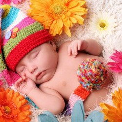 Child's Love - Cute Sleeping Colourful Baby Child's Love - Cute Sleeping Colourful Baby