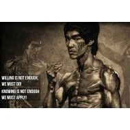Bruce Lee Motivation Sepia Colour