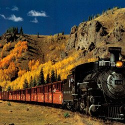 Vintage Train In Beautiful Landscape Vintage Train In Beautiful Landscape
