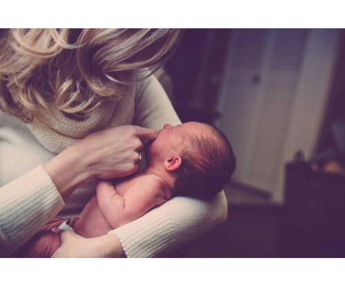 Child's Love - Newborn Baby With Mother