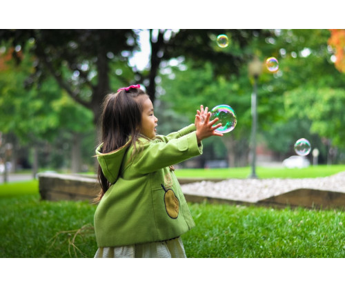 Child's Love - Playing With Bubbles