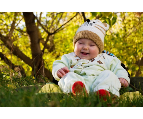Child's Love - Smiling Baby In The Garden