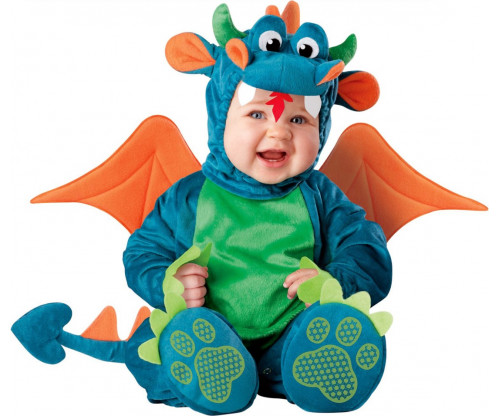 Child's Love - Cute Baby In A Dragon Dress