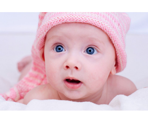 Child's Love - Baby In A Pink Hat