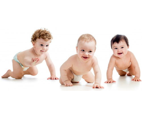 Child's Love - Three Smiling Babies