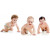 Child's Love - Three Smiling Babies