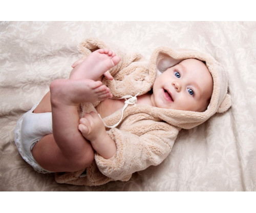 Child's Love - Cute Baby In Brown Outfit