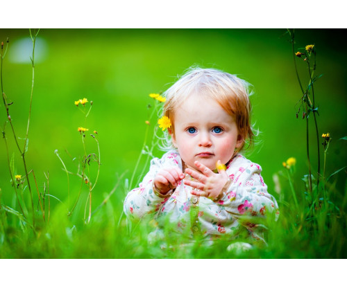 Child's Love - Cute Baby In The Garden 2