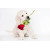 Cute Dog With Red Rose