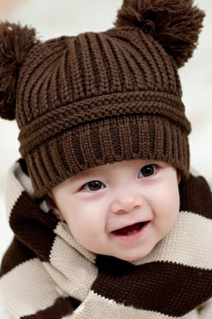 brown baby hat