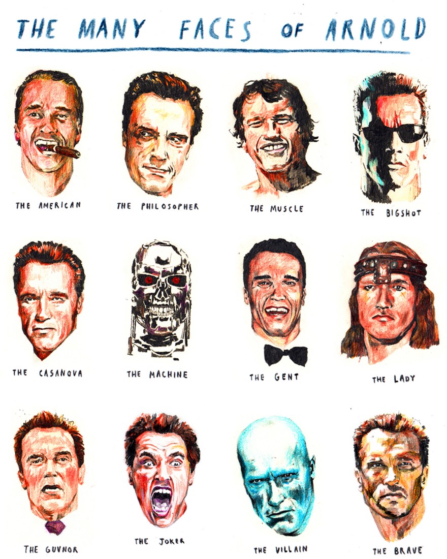 The Many Faces Of Arnold Personalities Oshiprint In