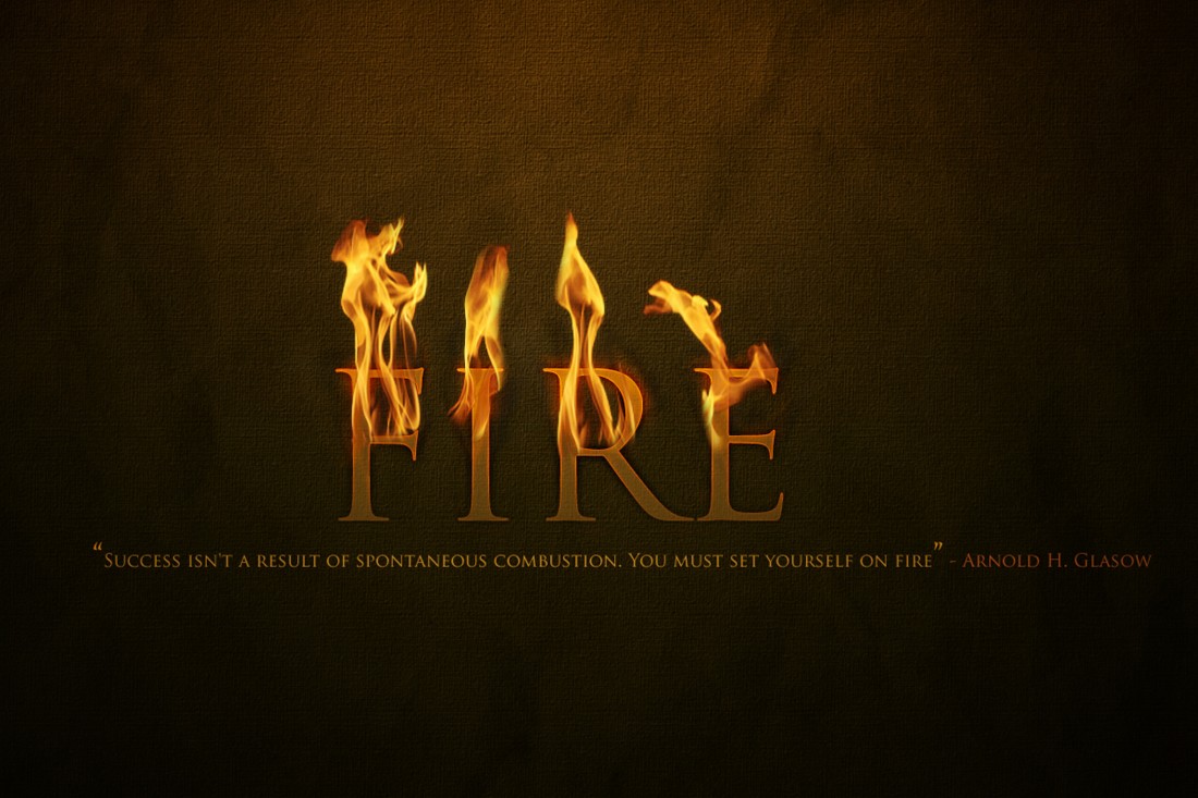 Fire Motivational Quote - Motivational | OshiPrint.in