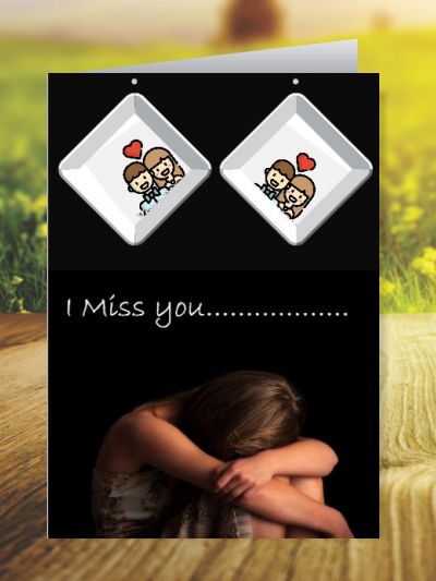 Miss You Greeting Cards ID - 3515