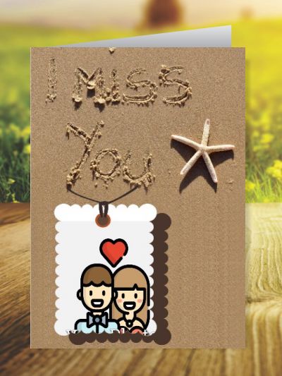 Miss You Greeting Cards ID - 3523