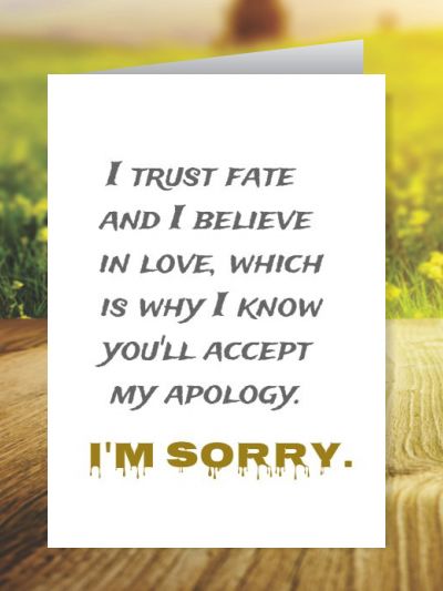 Sorry Greeting Cards ID - 3539