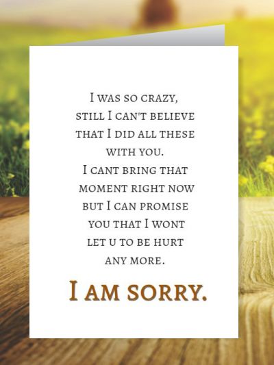 Sorry Greeting Cards ID - 3543