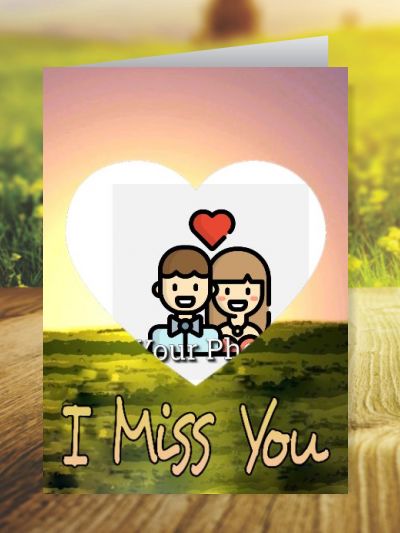 Miss You Greeting Cards ID - 4118