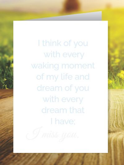 Miss You Greeting Cards ID - 4119