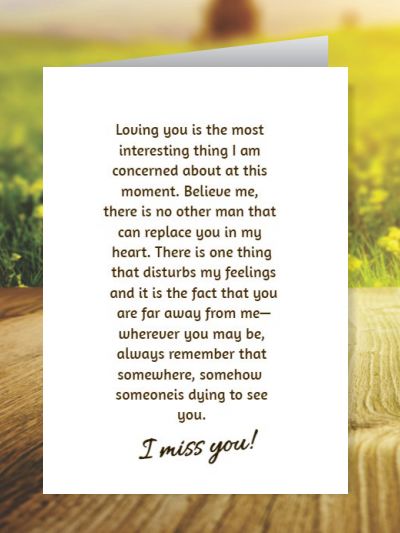 Miss You Greeting Cards ID - 4143