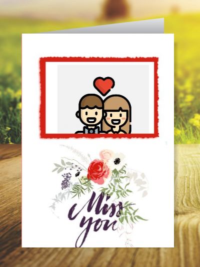 Miss You Greeting Cards ID - 4160