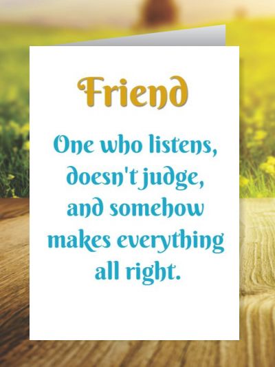 Friends Forever Greeting Cards ID - 4528