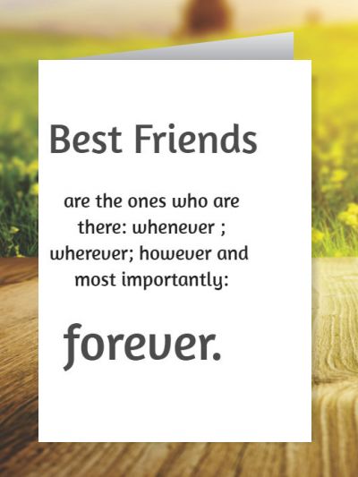 Friends Forever Greeting Cards ID - 4536