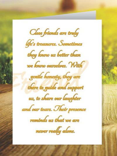 Friends Forever Greeting Cards ID - 4618