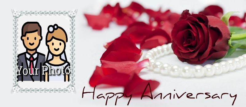 Happy Anniversary - Red Rose with Pearl Coffee Mug 