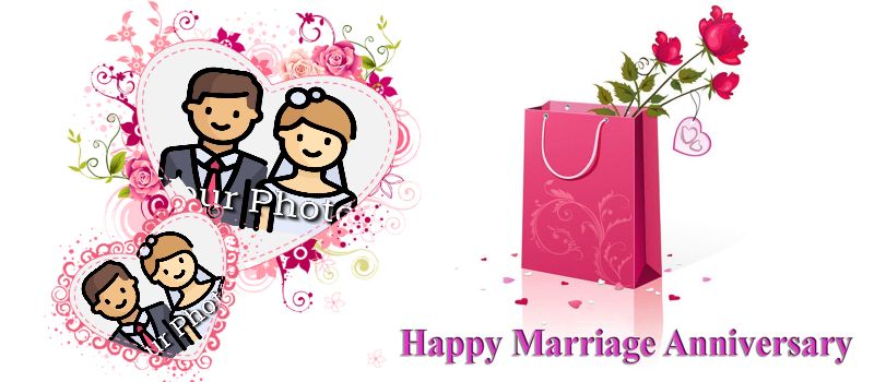 Happy Marriage Anniversary - Roses Gift Bag Coffee Mug