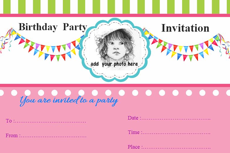 Party Owls & Cupcakes Birthday Invitation Card